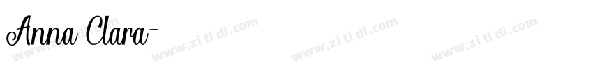Anna Clara字体转换
